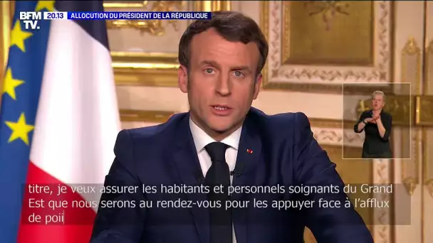 Emmanuel Macron: "un hôpital de campagne du service de santé des armées sera déployé en Alsace"