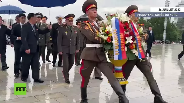 70 ans de la guerre : Choïgou a déposé des fleurs aux monuments de la libération à Pyongyang