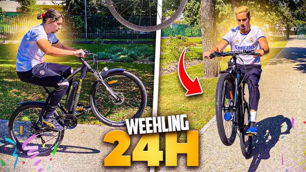 24H POUR APPRENDRE A LEVÉ EN Y ! ( Résultat incroyable) wheeling challenge