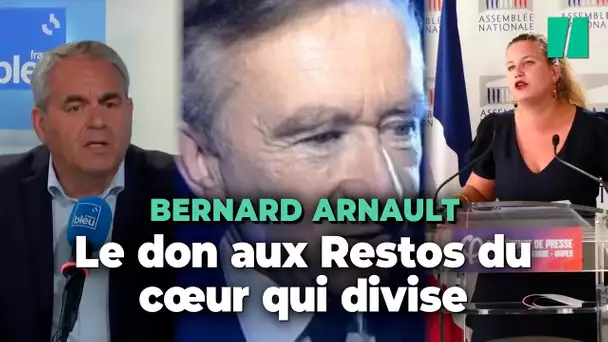 Don de Bernard Arnault aux Restos du cœur : la gauche relativise et indigne la droite
