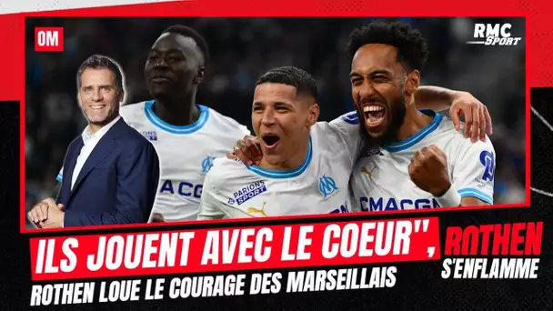 OM : "Ils s'accrochent et jouent avec le coeur", Rothen loue le courage des Marseillais