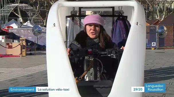 Montpellier : balade sur vélo-taxi dans les rues du centre-ville