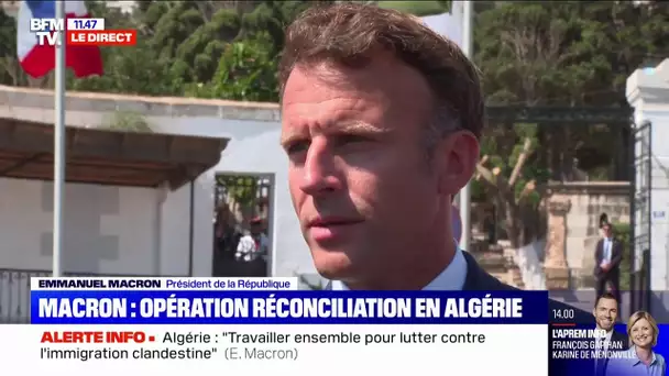 Emmanuel Macron en Algérie: "Nous voulons simplifier les choses pour l'immigration choisie"