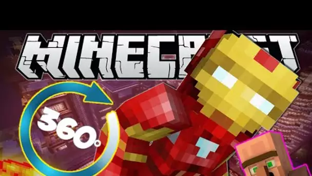 [360°] AU SECOURS IRON MAN ! IRON MAN MOD MINECRAFT 1.8 FR - VIDEO 360 degrés Minecraft 4K