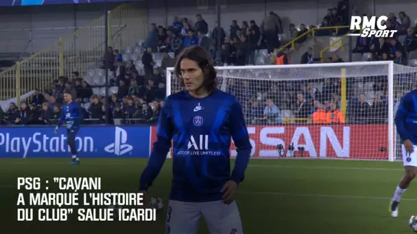 PSG : "Cavani a marqué l'histoire du club" salue Icardi