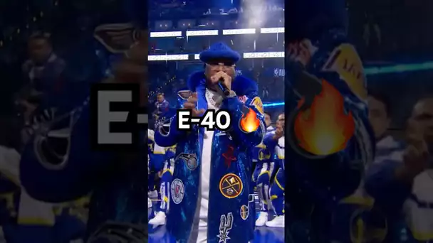 E-40 performs at the 2025 NBA All-Star game