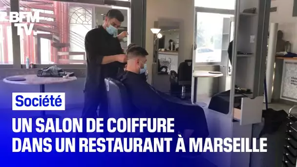 Un restaurant transformé en salon de coiffure à Marseille
