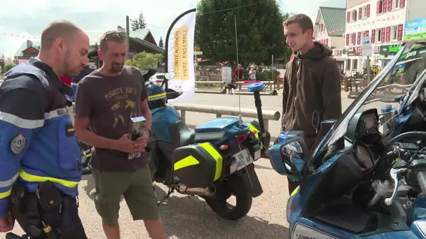 La Féclaz : opération "Col Cool" pour la sécurité des motards en Savoie