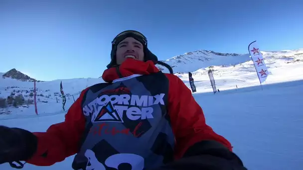 Caméra embarquée avec un snowboarder