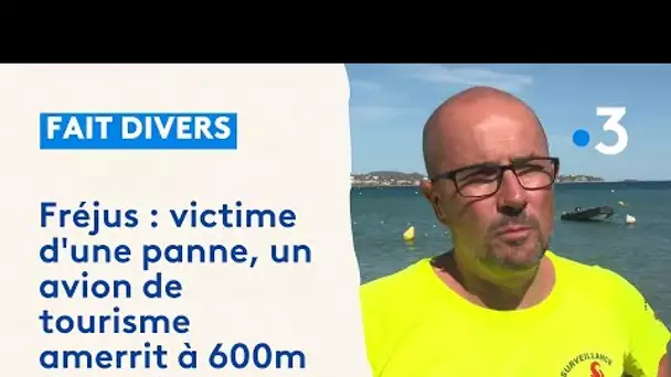 Victime d'une panne, un avion de tourisme amerrit à 600m de la plage de Fréjus.