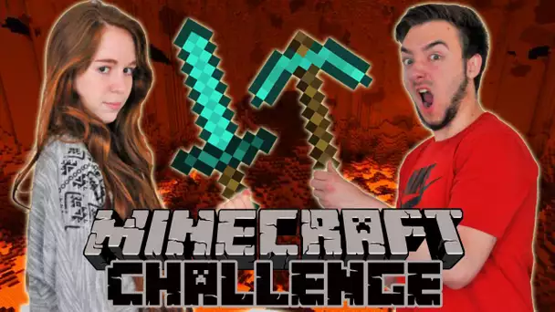 MINECRAFT CHALLENGE en Couple ! DavidLafargePokemon VS MissJirachi !!