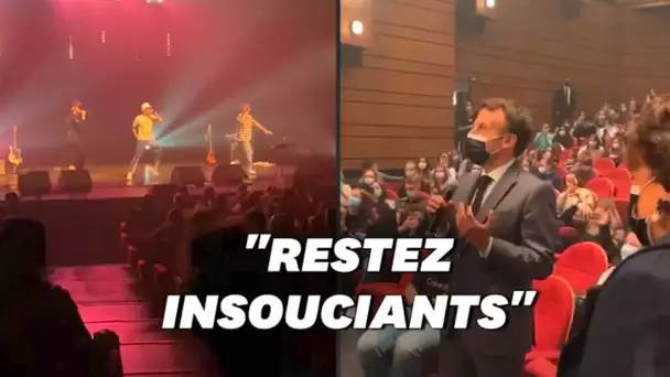 Macron a assisté au concert de 47Ter, un groupe de rap, à Nevers