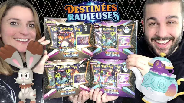 ON OUVRE LES NOUVEAUX COFFRETS POKEMON ULTRA RARE DESTINEES RADIEUSES SAPEREAU ET POLTHEGEIST !