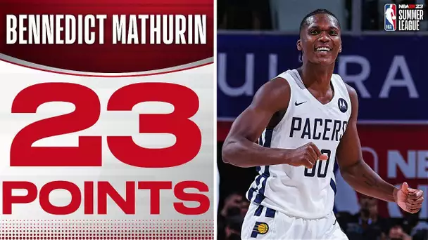 6th Pick Bennedict Mathurin Drops 23 Points In Pacers Summer League Debut!