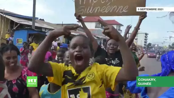 Conakry : des Guinéens célèbrent la capture d'Alpha Condé
