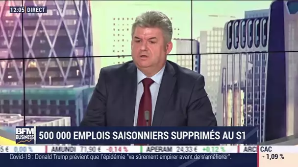 Thierry Grégoire (UMIH Saisonniers) : 500 000 emplois saisonniers supprimés au premier semestre