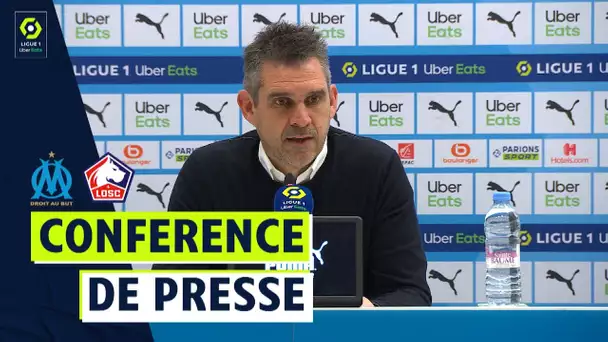 Conférence de presse OLYMPIQUE DE MARSEILLE - LOSC LILLE (1-1)  / 2021/2022