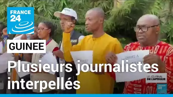 Guinée: plusieurs journalistes interpellés lors d'un rassemblement pour la liberté de la presse