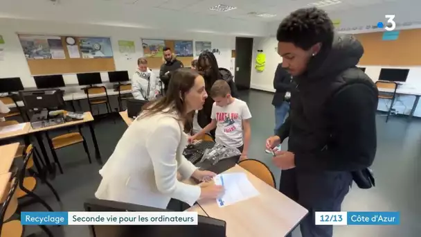 Des collégiens rénovent les ordinateurs de leur établissement à Cagnes-sur-Mer