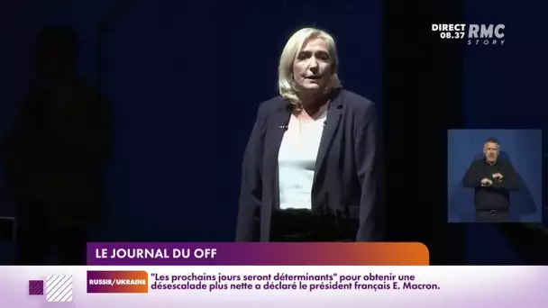 "Le journal du off" : Marine Le Pen se la joue Madame tout le monde