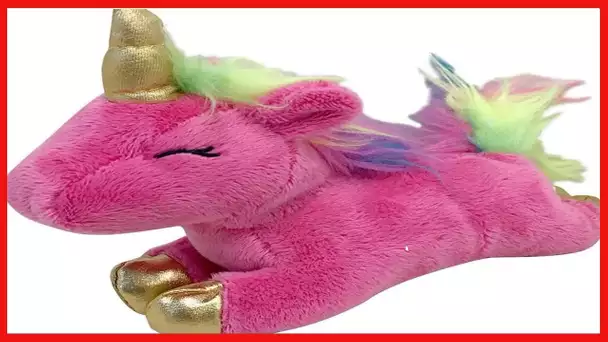 FOUFIT 85601 Unicorn Plush Toy for Dogs, Pink, 6"