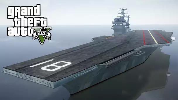 GTA 5 - AIRCRAFT CARRIER AMAZING STUNT ?!