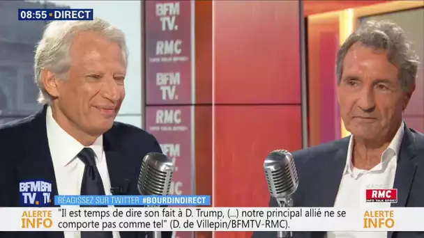 Dominique de Villepin était face à Jean-Jacques Bouridn sur RMC et BFMTV