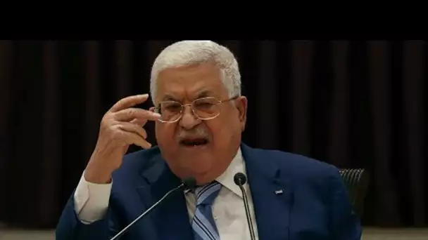 Le président palestinien Mahmoud Abbas rencontre le ministre israélien de la Défense Benny Gantz