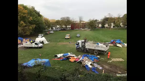 A Reims, le camp de migrants de la rue Henri Paris une nouvelle fois démantelé