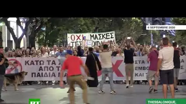 Grèce : manifestation contre les mesures restrictives anti-Covid