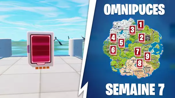 TROUVER LES OMNIPUCES DE LA SEMAINE 7 ! (FORTNITE QUETE EPEE OMNI)