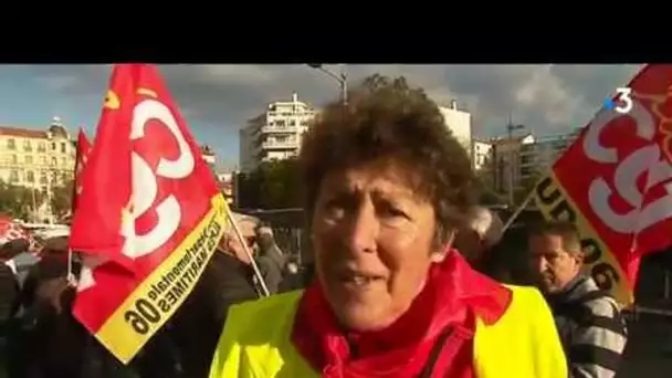 Manifestation des retraités à Nice