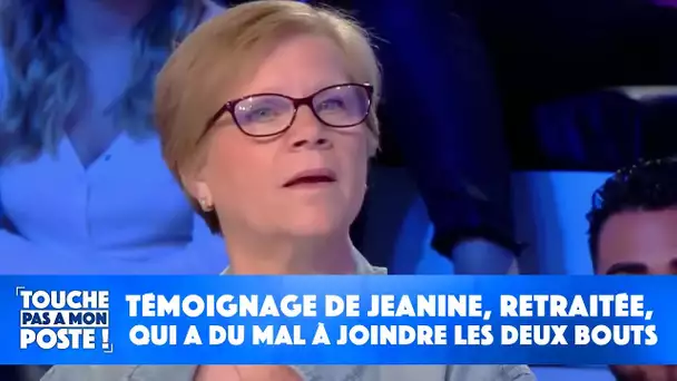 Jeanine, retraitée, a du mal à joindre les deux bouts, témoigne