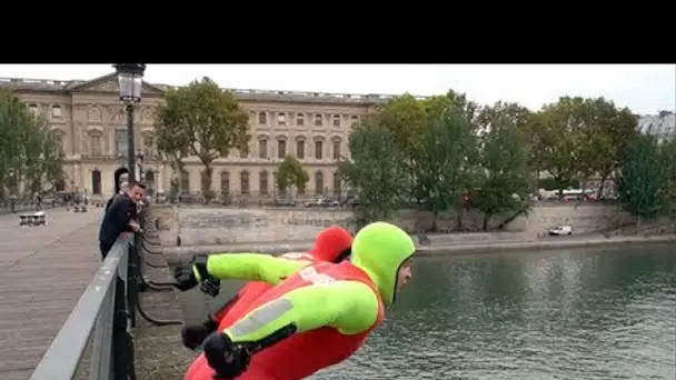 JE SAUTE D'UN PONT DANS LA SEINE !!