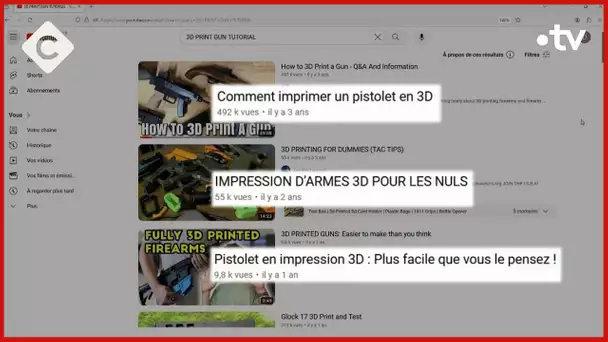 Armes imprimées en 3D : un vaste réseau démantelé - La Story - C à Vous - 06/02/2024