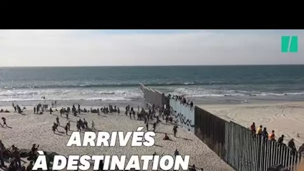 La caravane des migrants commence à arriver à la frontière avec les États-Unis