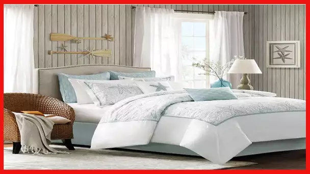 Harbor House Cotton Comforter Set - Coastal Oceanic Sealife Design, All Season Down Alternative