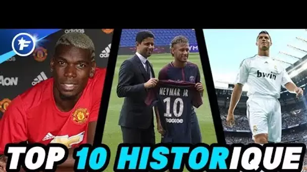 Le TOP 10 des transferts les plus chers de l'Histoire du football