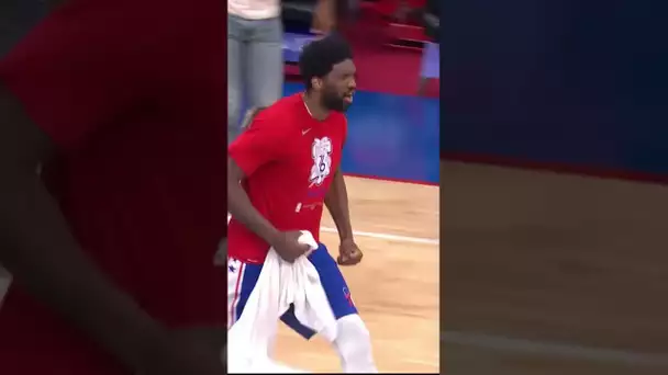 VERY Hype Joel Embiid as the Sixers are ROLLING ♨ | #SHORTS