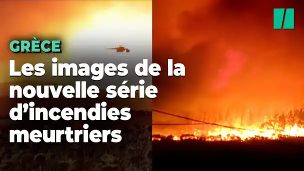 En Grèce, une nouvelle vague d’incendies meurtriers fait deux morts