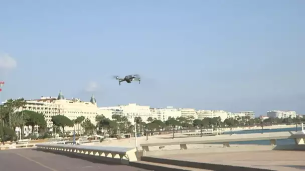 Un drone survole plusieurs villes des Alpes-Maritimes pour inciter la population à rester chez elle