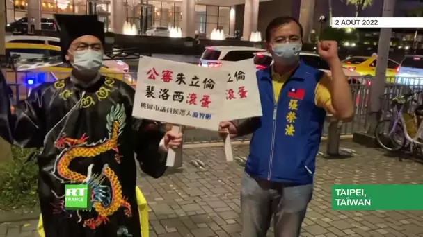Taïwan: des manifestants se réunissent en marge la visite de Pelosi sur l’île