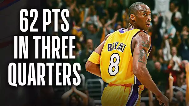 Kobe Scores 62 points In 3 Quarters vs Dallas