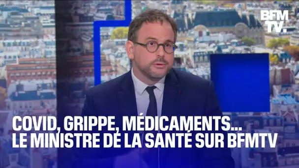 Covid, grippe, pénurie de médicaments... Aurélien Rousseau, ministre de la Santé, invité de BFMTV