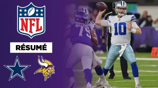 Résumé NFL VF : Sans Prescott, les Cowboys arrachent la victoire sur le fil