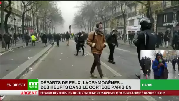 Grève générale : affrontements et heurts dans le cortège parisien