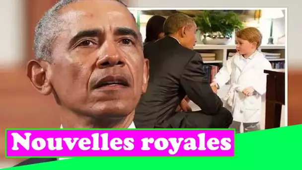 La gifle de Barack Obama après la violation du protocole p@r le prince George