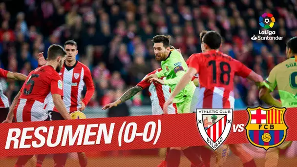 Resumen de Athletic Club vs FC Barcelona (0-0)