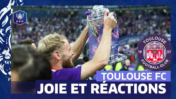 La joie et réactions des Toulousains, vainqueurs de la Coupe de France I FFF 2023