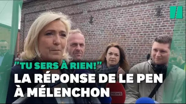 La réponse de Le Pen à Mélenchon qui l'accuse de ne servir à rien